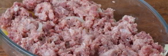 картошка с фаршем в духовке