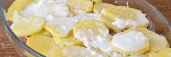 картошка с фаршем в духовке