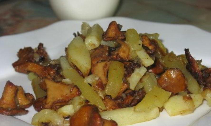 Рецепт картошки со свежими грибами жареная