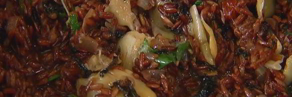 красный рис с артишоками и кардамоном