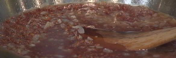 красный рис с артишоками и кардамоном