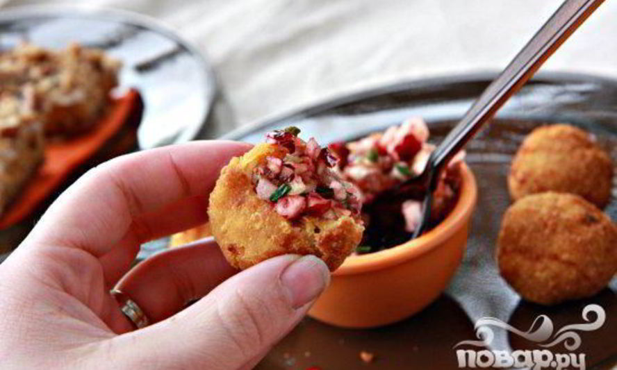 Рецепт крокетов с индейкой и сладким картофелем