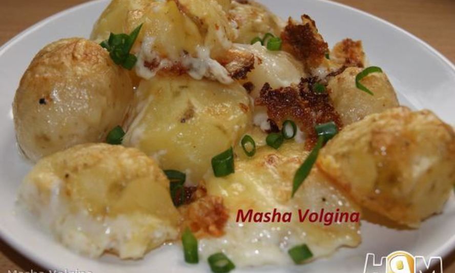 Рецепт молодого картофеля в сметане