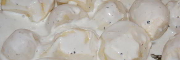 молодой картофель в сметане