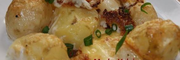 молодой картофель в сметане