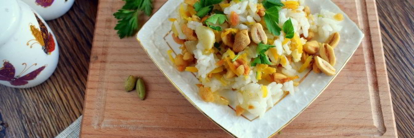 Морковный рис на гарнир