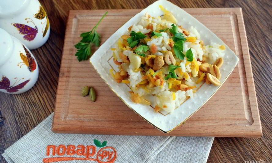 Рецепт морковного риса на гарнир