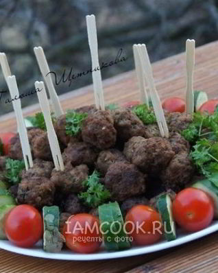 Мясные крокеты из телятины с тыквой