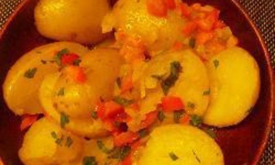 Рецепт отварного картофеля с горчичной заправкой