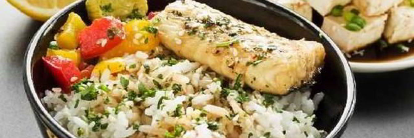 Пряный рис с рыбой