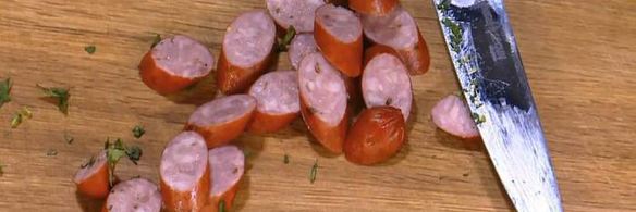 пряный рис с яйцом и беконом