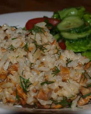 Рис с грибами