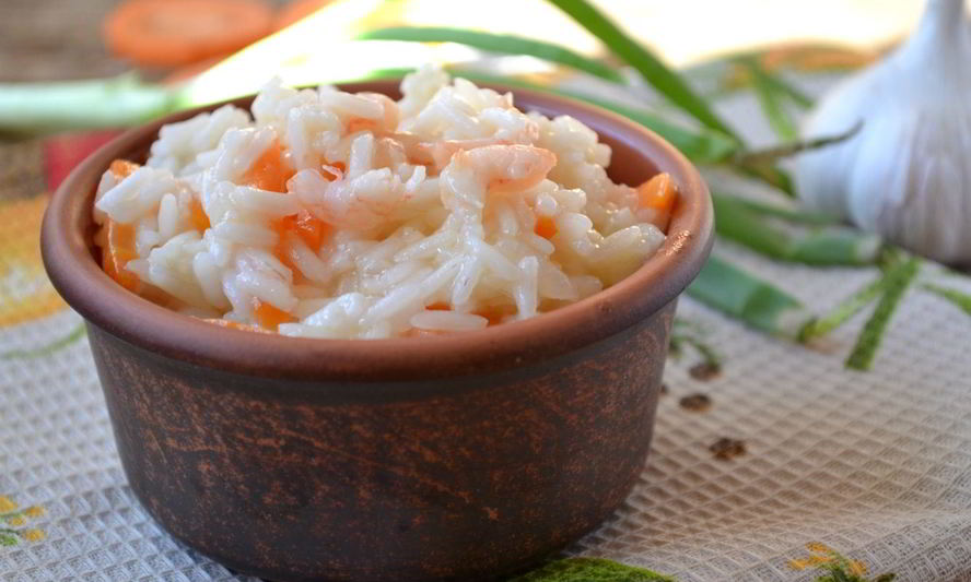 Рецепт риса с креветками