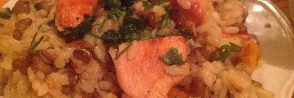 рис с курицей и чечевицей