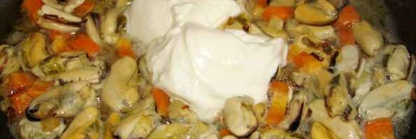 рис с мидиями