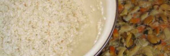 рис с мидиями