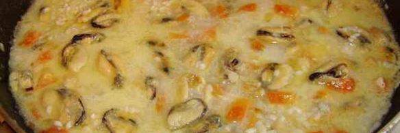 рис с мидиями