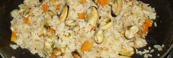 рис с мидиями