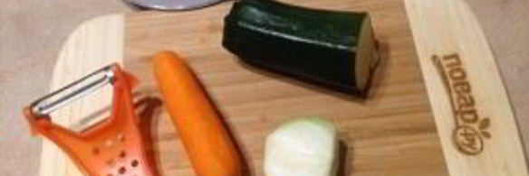 рис с морковкой, цуккини и апельсином