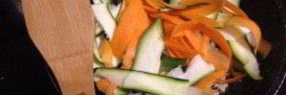 рис с морковкой, цуккини и апельсином