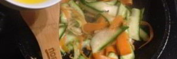 рис с морковкой, цуккини и апельсином