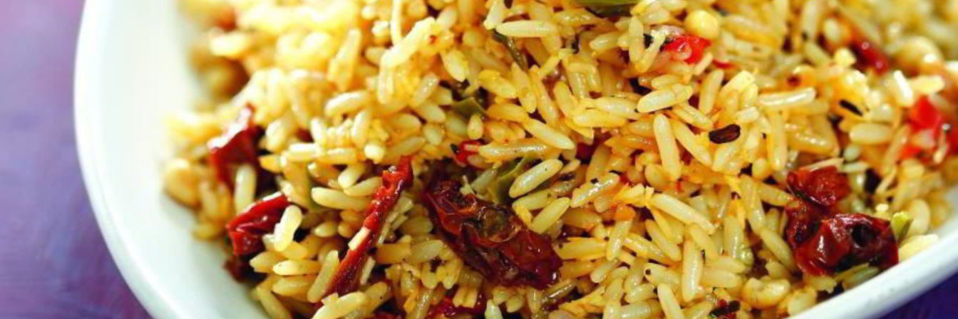 Рис с перцем и вялеными помидорами