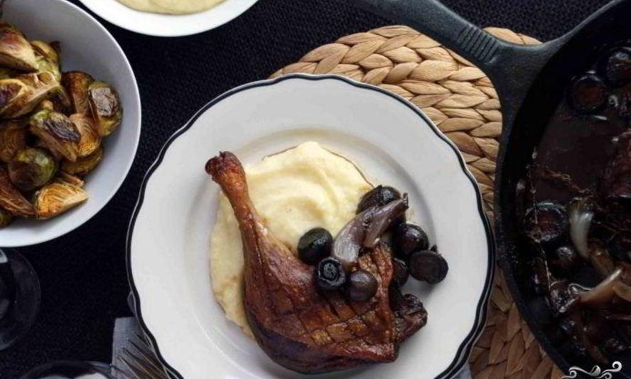 Рецепт шалота, тушенного с уткой