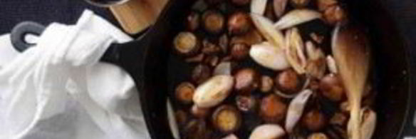 шалот, тушенный с уткой