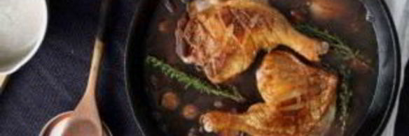 шалот, тушенный с уткой