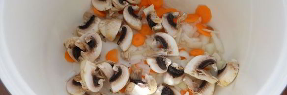 тайский нешлифованный рис с грибами в мультиварке