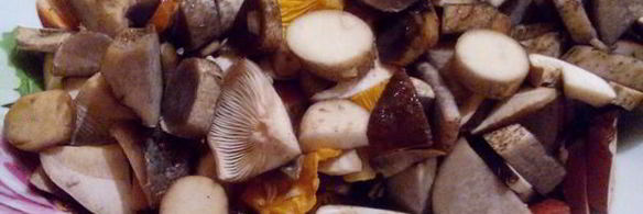 жареная картошечка с лесными грибочками