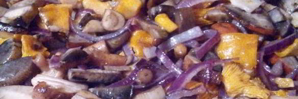 жареная картошечка с лесными грибочками