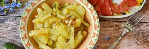 жареная картошка на сливочном масле