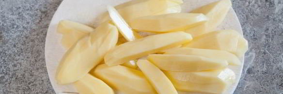 жареная картошка в микроволновке