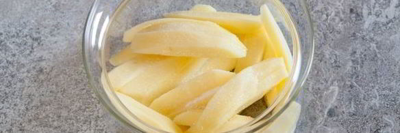 жареная картошка в микроволновке