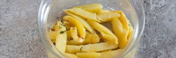 жареная картошка в микроволновке