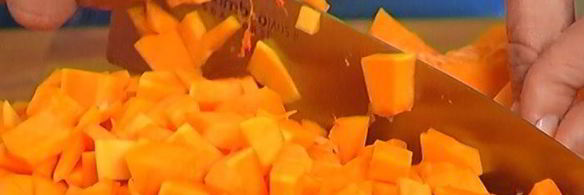 зимний рис с тыквой и кедровыми орехами