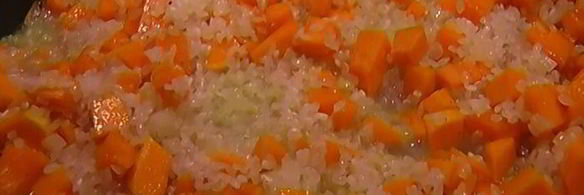 зимний рис с тыквой и кедровыми орехами