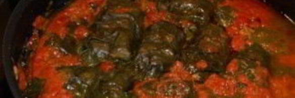 долма из свекольных листьев