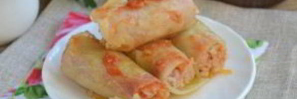 голубцы, фаршированные мясом и рисом