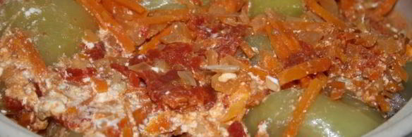 голубцы и перцы со свининой без риса