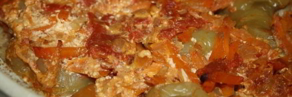 голубцы и перцы со свининой без риса