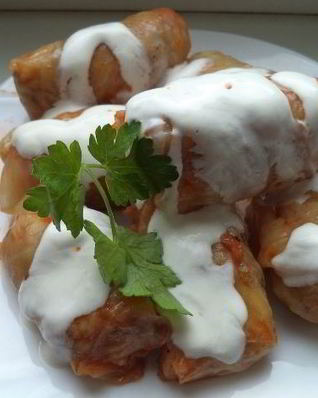 Голубцы из квашеной капусты