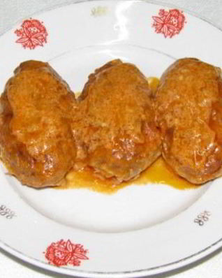 Голубцы ленивые в сметанном соусе