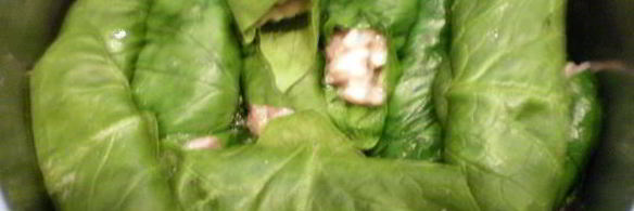 голубцы в шпинате