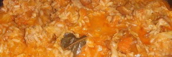 ленивые голубцы с лисичками и гузками индейки