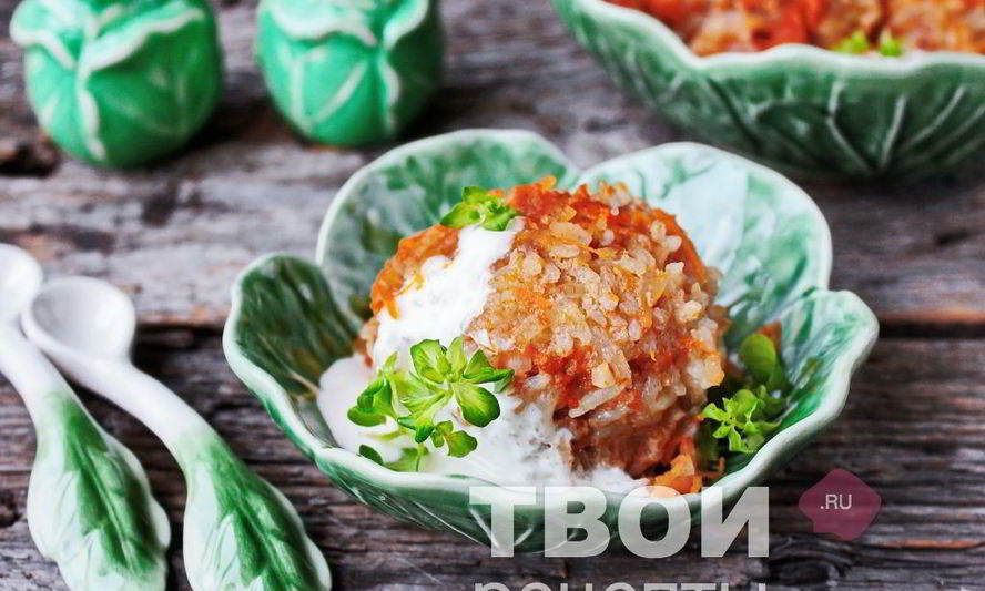 Рецепт ленивых голубцов с рисом