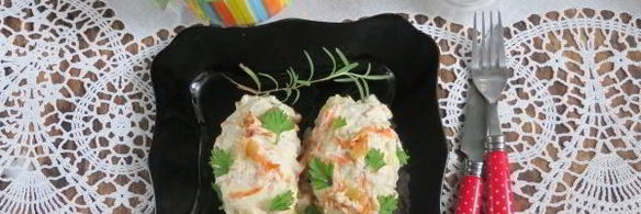 ленивые голубцы в сметанном соусе в духовке