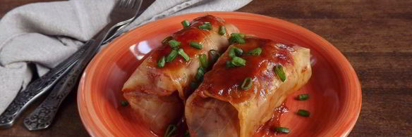 постные голубцы с грибами