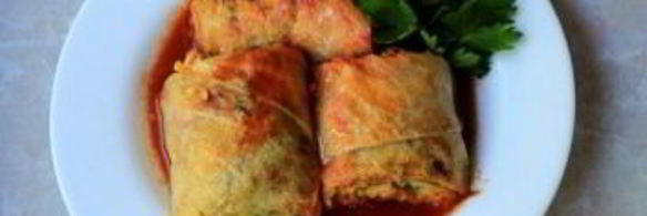 постные голубцы с шампиньонами